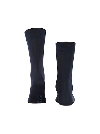 FALKE | Chaussettes homme Sensitive Malaga anthracite chiné | dunkelblau